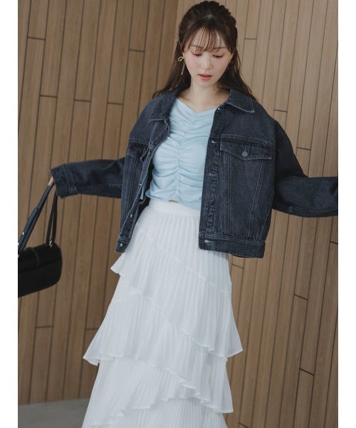SNIDEL スナイデル Sustainableプリーツティアードスカート セール】Sustainableプリーツティアードスカート（スカート