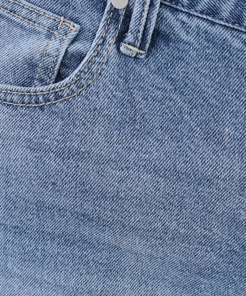 OPAQUE.CLIP（オペークドットクリップ）の「《SS-LLsize》ストレッチダメージストレートデニム【洗濯機洗い可】（その他パンツ・レディース・ブルー/サックスブルー・34/36/38/40/42）」の22枚目の写真
