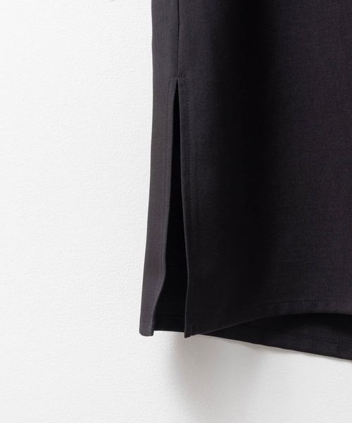 NAVY（ネイビー）の「NAVY 杢麻ライクキャミワンピースアンサンブル（ワンピース・レディース・ブラック/ダークグレー/マスタード・M/L）」の6枚目の写真