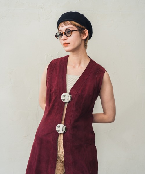 ORIENT MILLINERY（オリエント ミリナリー）の「SAMON【ｻｰﾓﾝ】（ハンチング/ベレー帽・レディース・マスタード/ベージュ/ブラック・FREE）」の17枚目の写真