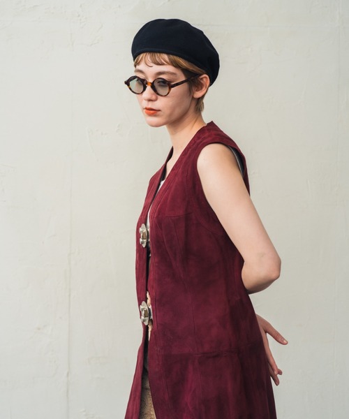 ORIENT MILLINERY（オリエント ミリナリー）の「SAMON【ｻｰﾓﾝ】（ハンチング/ベレー帽・レディース・マスタード/ベージュ/ブラック・FREE）」の6枚目の写真