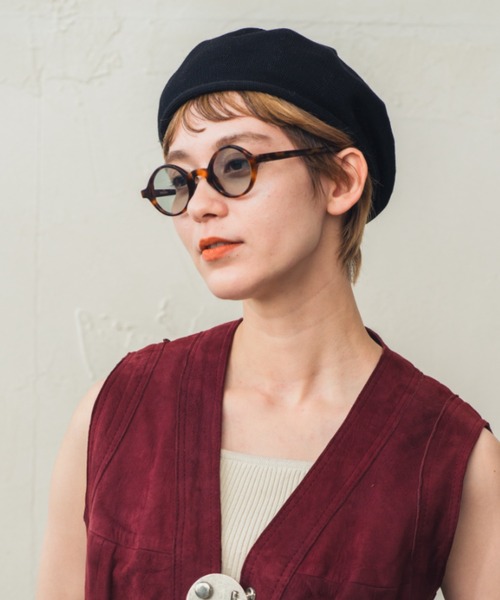 ORIENT MILLINERY（オリエント ミリナリー）の「SAMON【ｻｰﾓﾝ】（ハンチング/ベレー帽・レディース・マスタード/ベージュ/ブラック・FREE）」の4枚目の写真