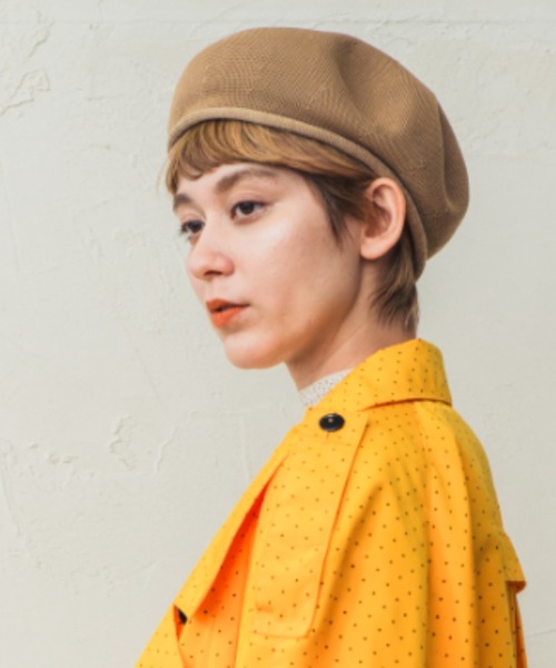 ORIENT MILLINERY（オリエント ミリナリー）の「SAMON【ｻｰﾓﾝ】（ハンチング/ベレー帽・レディース・マスタード/ベージュ/ブラック・FREE）」の14枚目の写真