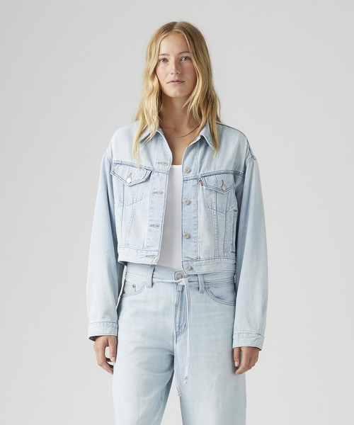 Levi's(リーバイス)の「Levi's/リーバイス SHRUNKEN 90S トラッカージャケット ライトインディゴ(デニムジャケット・レディース・ライトインディゴブルー・XS/S/M)」の10枚目の写真