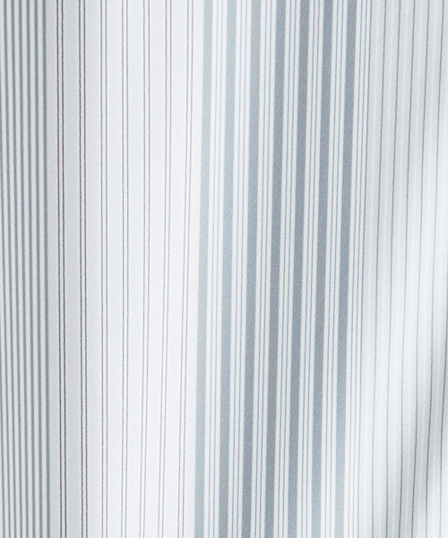 ABAHOUSE（アバハウス）の「【FLEX SHIRTS】360°ストレッチ パッチワークストライプシャツ / 長袖シャツ（シャツ/ブラウス・メンズ・ブルー/ライトグレー・46/50/44/48）」の11枚目の写真