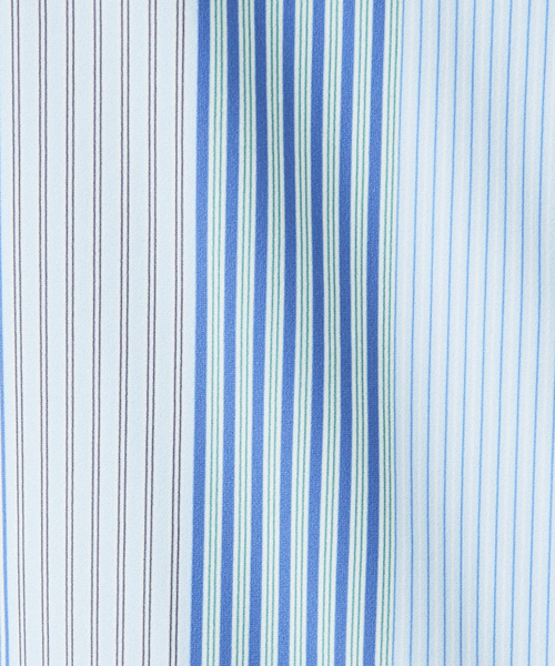 ABAHOUSE（アバハウス）の「【FLEX SHIRTS】360°ストレッチ パッチワークストライプシャツ / 長袖シャツ（シャツ/ブラウス・メンズ・ブルー/ライトグレー・46/50/44/48）」の16枚目の写真