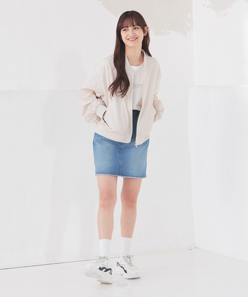 Honeys(ハニーズ)の「デニムミニスカート(デニムスカート・レディース・グレー/ライトインディゴブルー/サックスブルー系・3L/L/LL/M/S)」の10枚目の写真