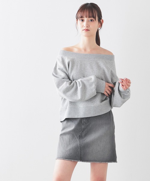 Honeys(ハニーズ)の「デニムミニスカート(デニムスカート・レディース・グレー/ライトインディゴブルー/サックスブルー系・3L/L/LL/M/S)」の15枚目の写真