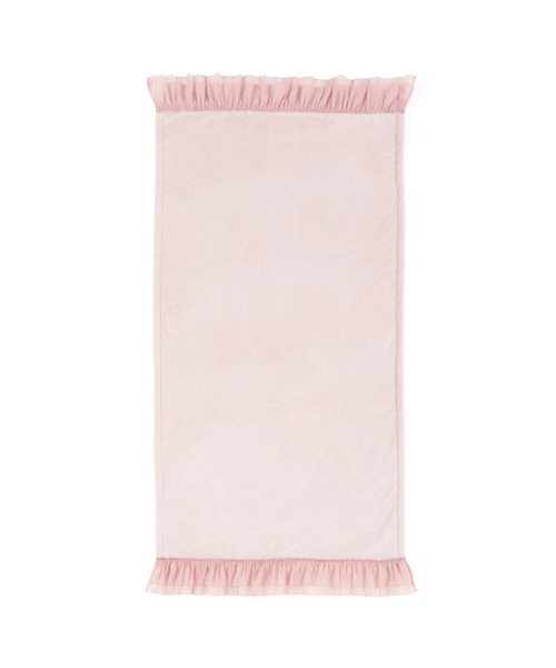 セール】なめらか フリル スロー（ひざ掛け） 1500×800 ピンク
