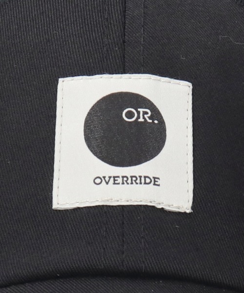 OVERRIDE（オーバーライド）の「OVERRIDE  LOGO LABEL VENTED 6P CAP / オーバーライド（キャップ・メンズ・ベージュ/ブラウン/グレー/オリーブ/ブラック・58cm/60cm）」の10枚目の写真