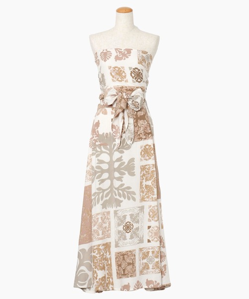 Kahiko（カヒコ）の「【Kahiko】ハナリマサッシュスカート（スカート・レディース・オレンジ/ベージュ・FREE）」の2枚目の写真