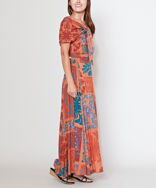 Kahiko（カヒコ）の「【Kahiko】ハナリマサッシュスカート（スカート・レディース・オレンジ/ベージュ・FREE）」の11枚目の写真