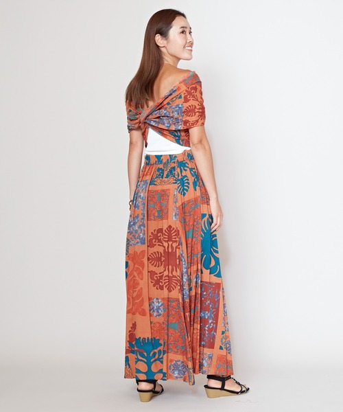 Kahiko（カヒコ）の「【Kahiko】ハナリマサッシュスカート（スカート・レディース・オレンジ/ベージュ・FREE）」の12枚目の写真