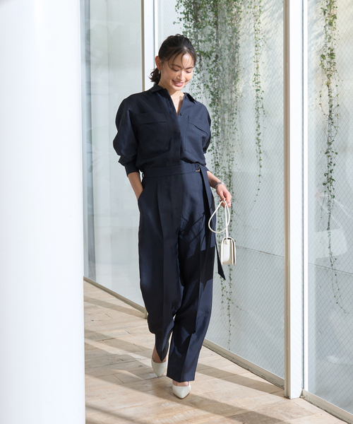 Rouge vif（ルージュヴィフ）の「オールインワン ジャンプスーツ（つなぎ/オールインワン・レディース・ホワイト/ネイビー・38/36）」の18枚目の写真