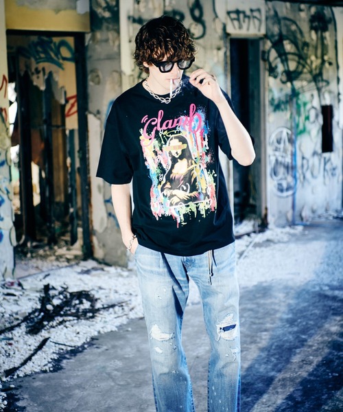 glamb（グラム）の「Splash Woman T-Shirt / スプラッシュウーマンＴシャツ（Tシャツ/カットソー・メンズ・ブラック/ホワイト・S/M/L）」の12枚目の写真