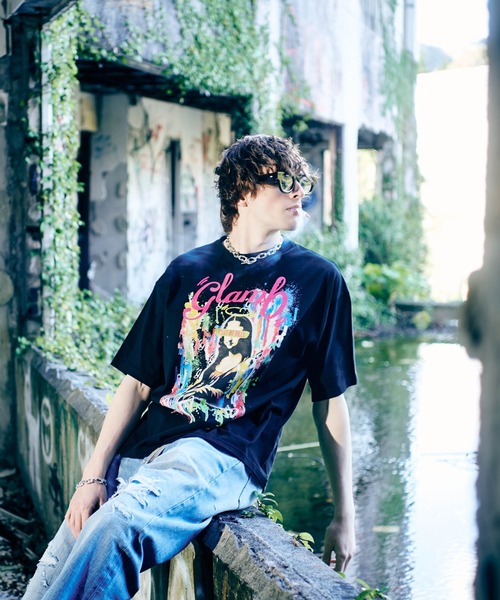 glamb（グラム）の「Splash Woman T-Shirt / スプラッシュウーマンＴシャツ（Tシャツ/カットソー・メンズ・ブラック/ホワイト・S/M/L）」の13枚目の写真