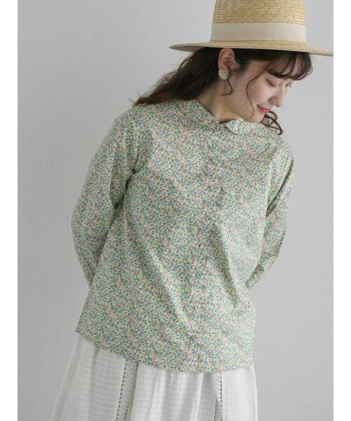 TSUHARU by Samansa Mos2（ツハルバイサマンサモスモス）の「【LIBERTY FABRICS】Colleen’s Orchard柄ブラウス（シャツ/ブラウス・レディース・ピンク/イエロー・F）」の3枚目の写真