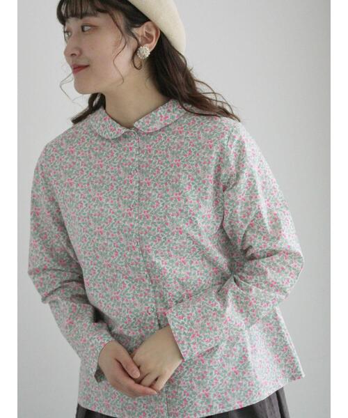 TSUHARU by Samansa Mos2（ツハルバイサマンサモスモス）の「【LIBERTY FABRICS】Colleen’s Orchard柄ブラウス（シャツ/ブラウス・レディース・ピンク/イエロー・F）」の13枚目の写真