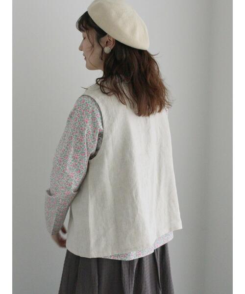 TSUHARU by Samansa Mos2（ツハルバイサマンサモスモス）の「【LIBERTY FABRICS】Colleen’s Orchard柄ブラウス（シャツ/ブラウス・レディース・ピンク/イエロー・F）」の19枚目の写真