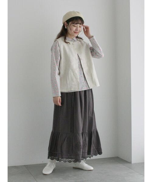 TSUHARU by Samansa Mos2（ツハルバイサマンサモスモス）の「【LIBERTY FABRICS】Colleen’s Orchard柄ブラウス（シャツ/ブラウス・レディース・ピンク/イエロー・F）」の21枚目の写真