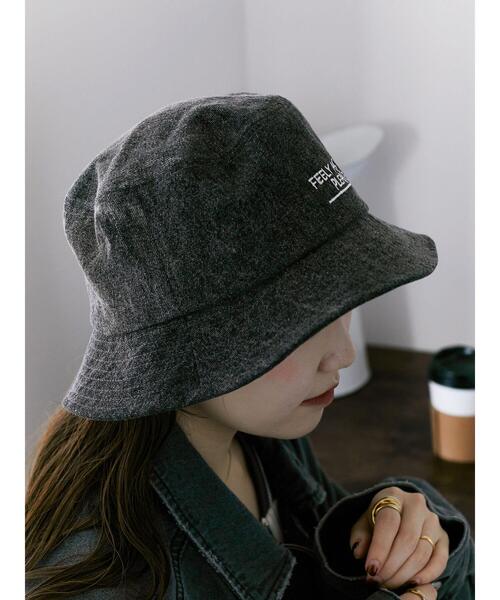 ehka sopo（エヘカソポ）の「デニム刺繍ハット（ハット・レディース・ブルー/グレー/グリーン・F）」の2枚目の写真