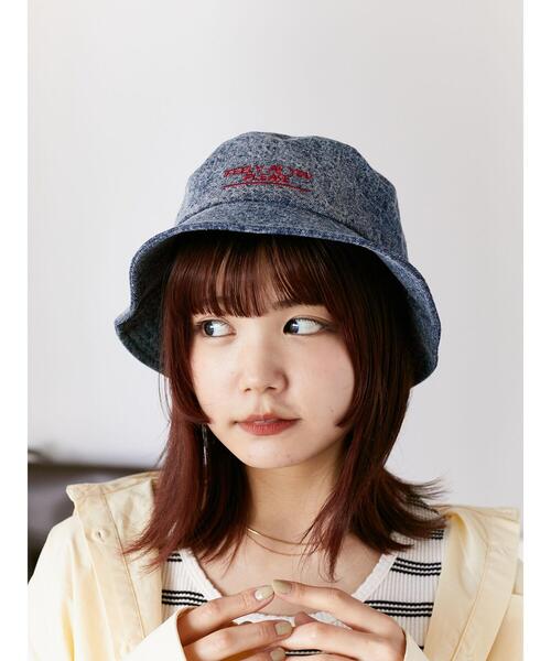 ehka sopo（エヘカソポ）の「デニム刺繍ハット（ハット・レディース・ブルー/グレー/グリーン・F）」の11枚目の写真