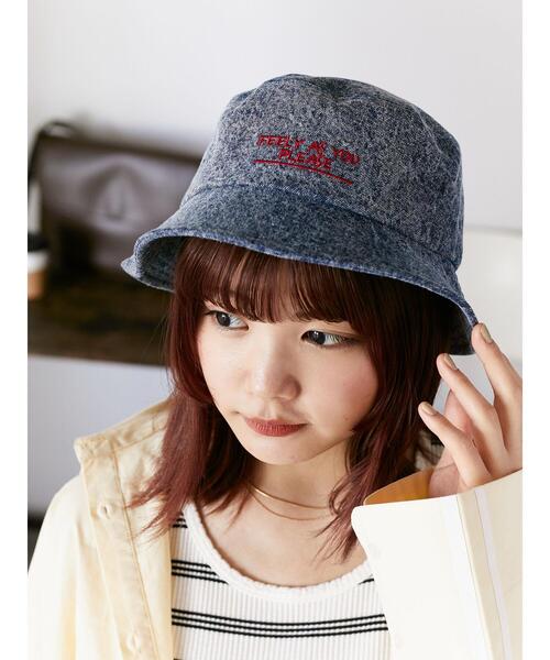 ehka sopo（エヘカソポ）の「デニム刺繍ハット（ハット・レディース・ブルー/グレー/グリーン・F）」の13枚目の写真
