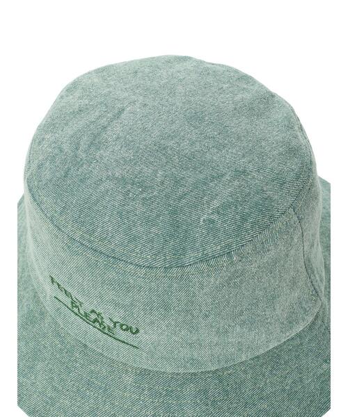 ehka sopo（エヘカソポ）の「デニム刺繍ハット（ハット・レディース・ブルー/グレー/グリーン・F）」の6枚目の写真