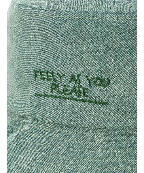 ehka sopo（エヘカソポ）の「デニム刺繍ハット（ハット・レディース・ブルー/グレー/グリーン・F）」の7枚目の写真