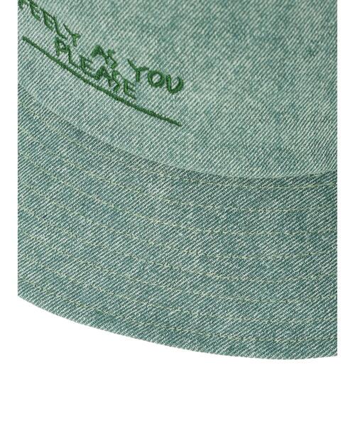 ehka sopo（エヘカソポ）の「デニム刺繍ハット（ハット・レディース・ブルー/グレー/グリーン・F）」の8枚目の写真