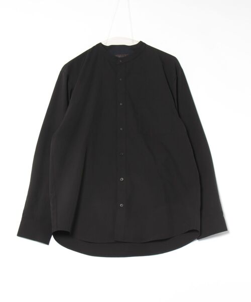 m.f.editorial（エムエフエディトリアル）の「【ストレッチ ハンドウォッシャブル】m.f.エディトリアル メンズ ストレッチ バンドカラー長袖シャツ（シャツ/ブラウス・メンズ・ブラック/ベージュ・MEDIUM/LARGE/X-LARGE）」の8枚目の写真