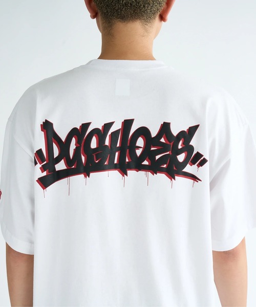 Daitch ストーン装飾 ホワイトTシャツ Daitch ストーン装飾 ホワイトTシャツ トップス