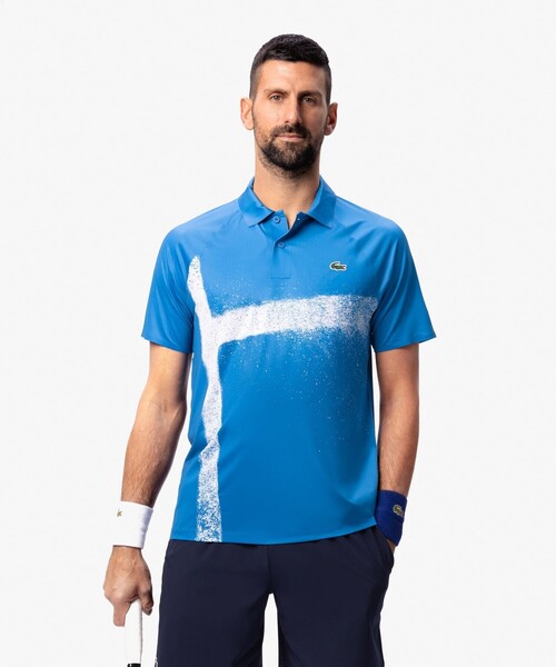 セール】『ジョコビッチ』コートラインシームレスポロシャツ