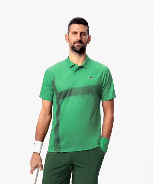 セール】『ジョコビッチ』コートラインシームレスポロシャツ