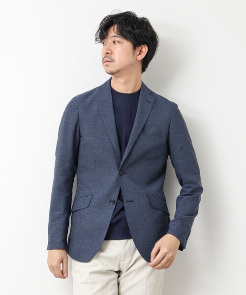 NOLLEY’S（ノーリーズ）の「《ビジカジ対応》カラミストレッチJK 25SS（テーラードジャケット・メンズ・グレイッシュブルー/ベージュ系その他/ネイビー・XL/L/M/S）」の15枚目の写真