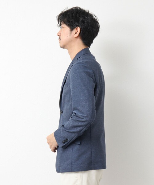 NOLLEY’S（ノーリーズ）の「《ビジカジ対応》カラミストレッチJK 25SS（テーラードジャケット・メンズ・グレイッシュブルー/ベージュ系その他/ネイビー・XL/L/M/S）」の16枚目の写真