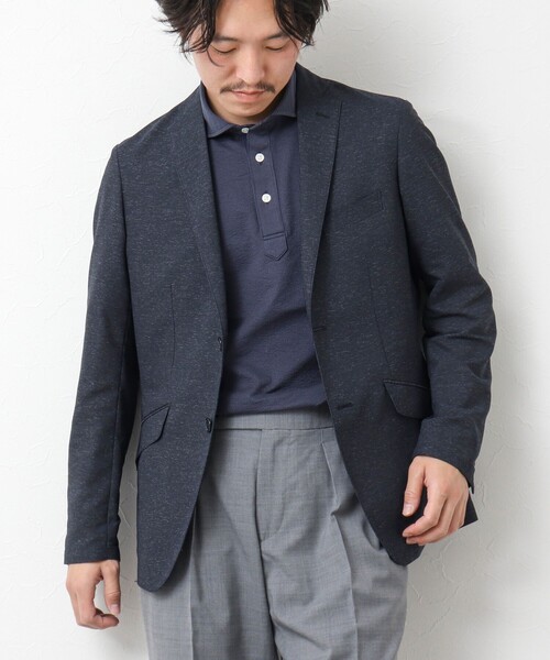 NOLLEY’S（ノーリーズ）の「《ビジカジ対応》カラミストレッチJK 25SS（テーラードジャケット・メンズ・グレイッシュブルー/ベージュ系その他/ネイビー・XL/L/M/S）」の19枚目の写真