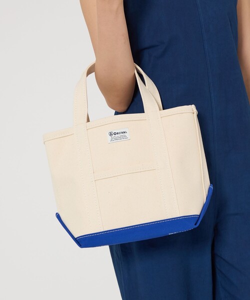 ORCIVAL(オーシバル)の「<ORCIVAL>TOTEBAG SMALL(トートバッグ・レディース・オフホワイト/ナチュラル/ライトグレー・FREE)」の4枚目の写真