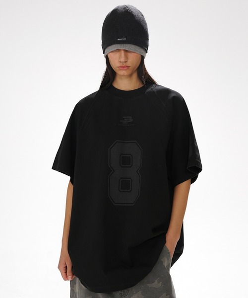ICE&TECHNO アメフト ゲームシャツ size:M セール】オーバーサイズ ナンバリング ゲームシャツ Tシャツ