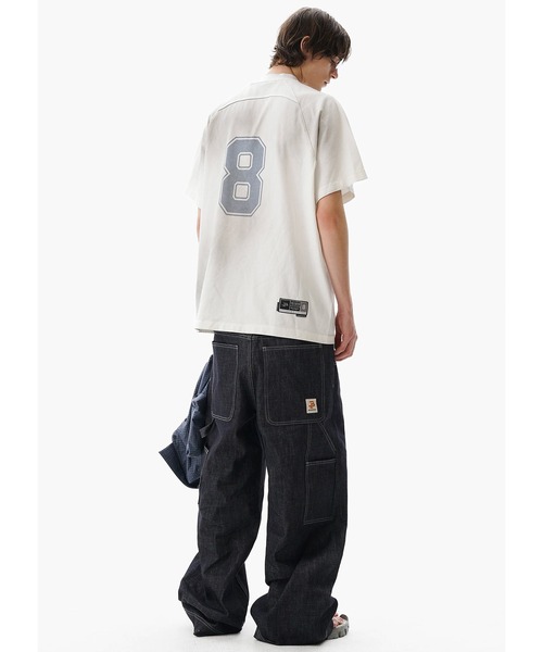 セール】オーバーサイズ ナンバリング ゲームシャツ Tシャツ