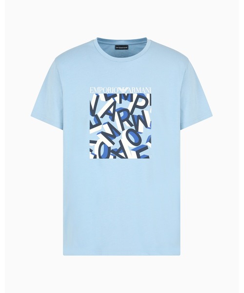EMPORIO ARMANI(エンポリオアルマーニ)の「【エンポリオ アルマーニ】ASV ビーチウェア Tシャツ オーガニックジャージー ロゴプリント(Tシャツ/カットソー・メンズ・スカイブルー系・LARGE/MEDIUM/SMALL/X-LARGE/XX-LARGE)」の4枚目の写真