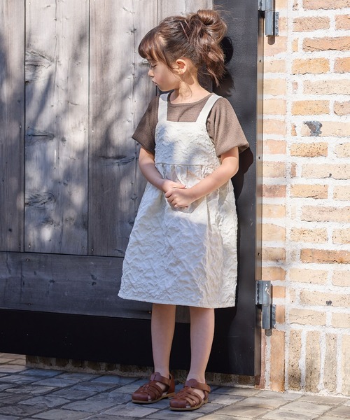 Piet（ピエット）の「花柄ジャガード キャミワンピース（ワンピース・キッズ・ブラック/オフホワイト・130/100/110/120）」の13枚目の写真