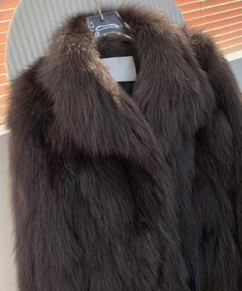 Mela(メラ)の「FAKE FUR COAT(その他アウター・レディース・ブラック/チャコールグレー/グレイッシュベージュ/ホワイト/ベージュ・FREE)」の22枚目の写真