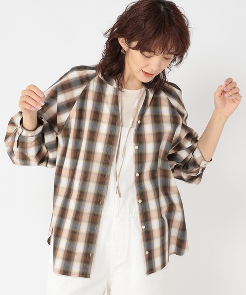 セール】【スタイリスト石上美津江さんコラボ】柄アソート3WAYシャツ