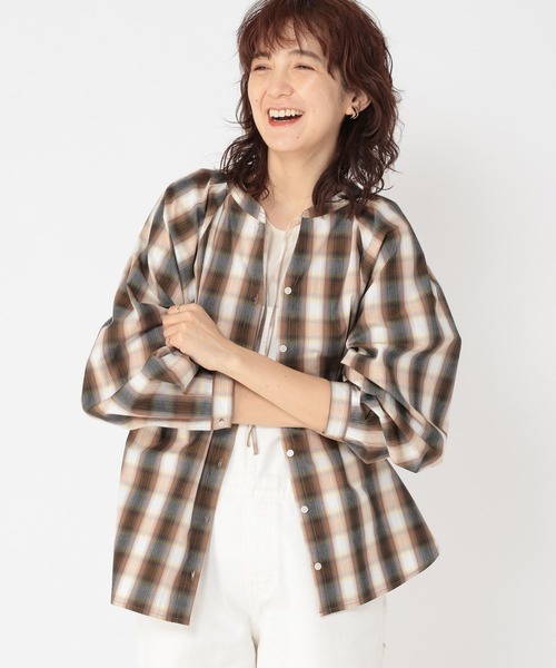 セール】【スタイリスト石上美津江さんコラボ】柄アソート3WAYシャツ