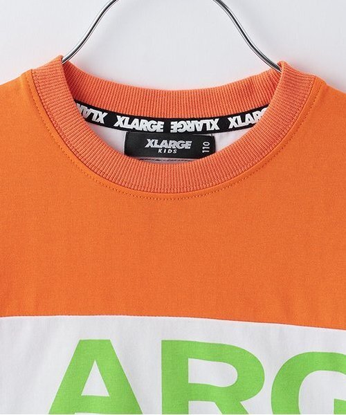 XLARGE KIDS（エクストララージキッズ）の「パネル柄半袖Tシャツ（Tシャツ/カットソー・キッズ・ブルー/オレンジ・100cm/140cm/110cm/130cm/80ｃｍ/90cm/120cm）」の4枚目の写真
