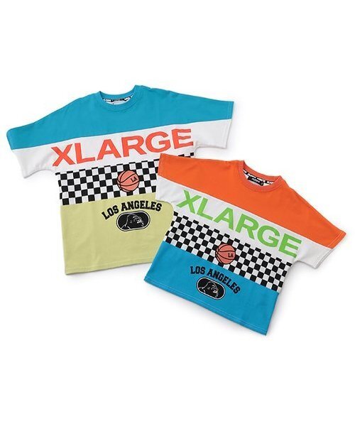 XLARGE KIDS（エクストララージキッズ）の「パネル柄半袖Tシャツ（Tシャツ/カットソー・キッズ・ブルー/オレンジ・100cm/140cm/110cm/130cm/80ｃｍ/90cm/120cm）」の10枚目の写真