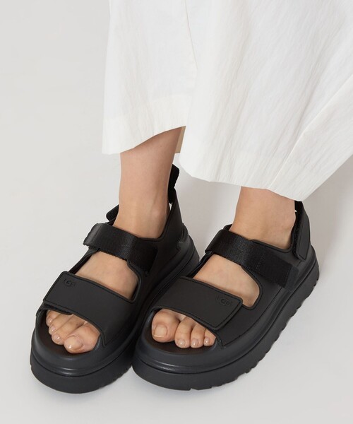 美品　UGG サンダル　ゴールデングロウ　BLACK 楽天市場】アグ ゴールデングロウ UGG サンダル レディース