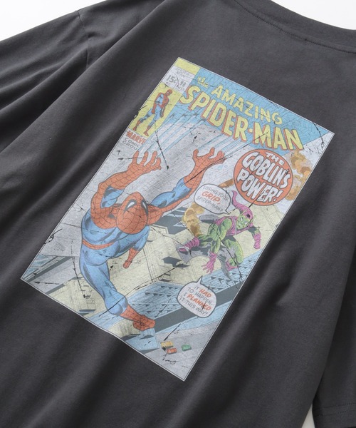 MARVEL(マーベル)の「【MARVEL/マーベル】ヴィンテージライクコミックアートTシャツ(Tシャツ/カットソー・メンズ・ブラック系その他/スミクロ/ホワイト系その他/アイボリー・LL/M/L)」の6枚目の写真
