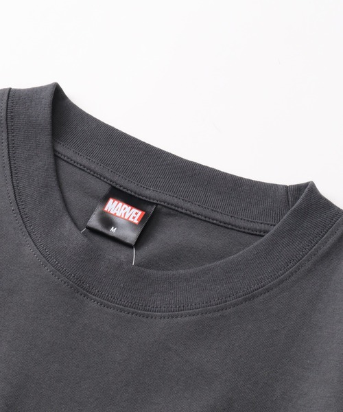 MARVEL(マーベル)の「【MARVEL/マーベル】ヴィンテージライクコミックアートTシャツ(Tシャツ/カットソー・メンズ・ブラック系その他/スミクロ/ホワイト系その他/アイボリー・LL/M/L)」の7枚目の写真